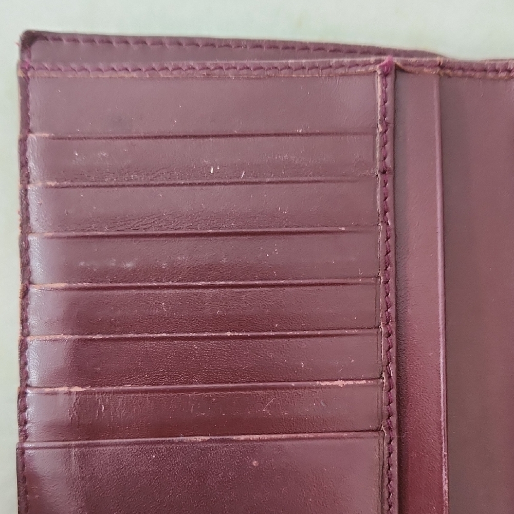 Christian Dior Rich Brown and Burgundy Leather Wallet - Picture 9 of 17